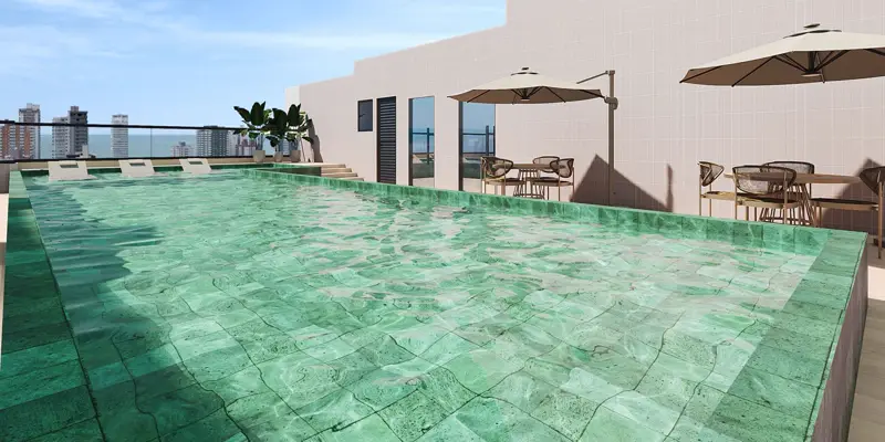 Atlantic Square, Piscina no rooftop