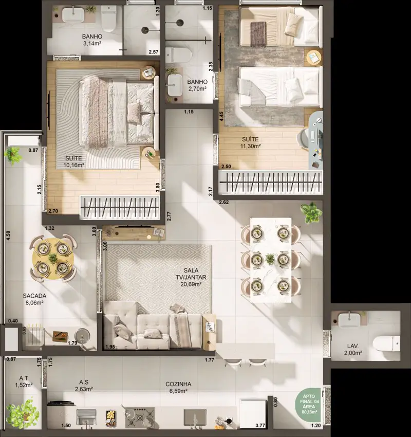 Atlantic Square, Planta