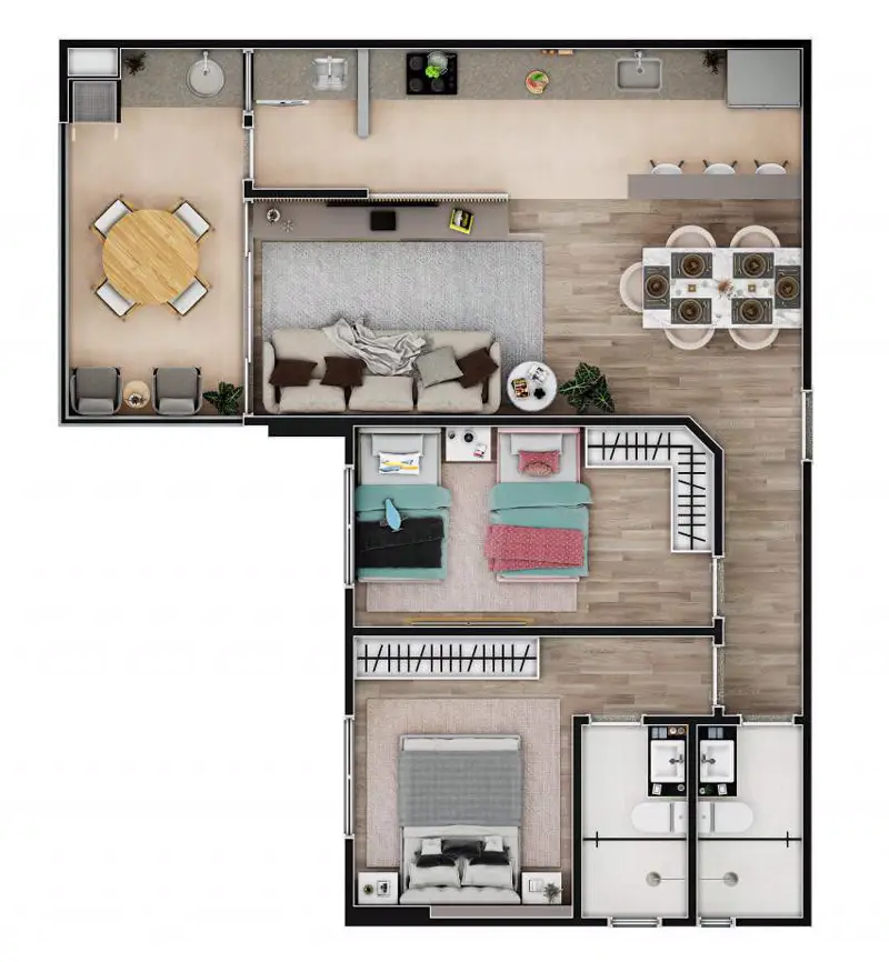 Xixová 987, 2 dorm. · 69 m²